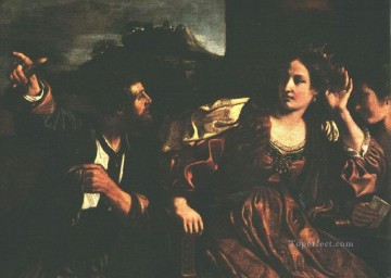 バビロンの反乱の知らせを受けるセミラミス バロック・グエルチーノ Oil Paintings